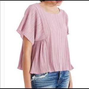 Madewell Texture & Thread Micropleat Top